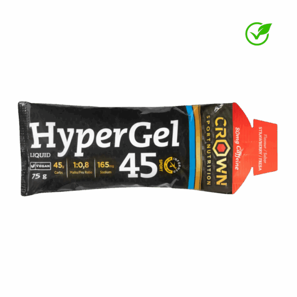 Gel energético con 45 g de hidratos de carbono en proporción 1:0,8