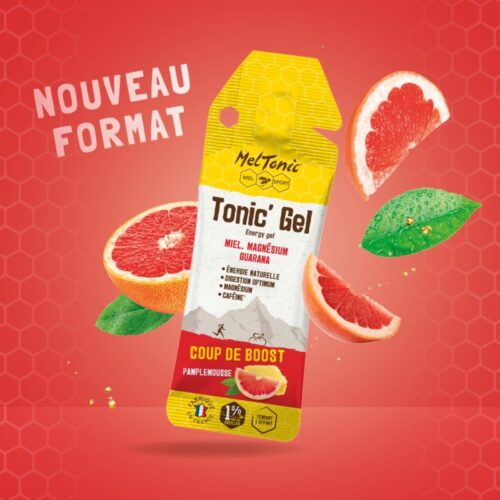 MelTonic - Gel Energético, Potenciador de Energía, Pomelo, 20g
