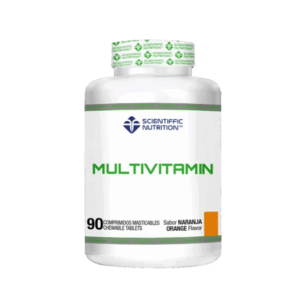 Descobre o multivitaminico Scientific Nutrition: 12 vitaminas, sem açúcar, sabor laranja, fortalece o sistema imunitário e melhora o teu rendimento