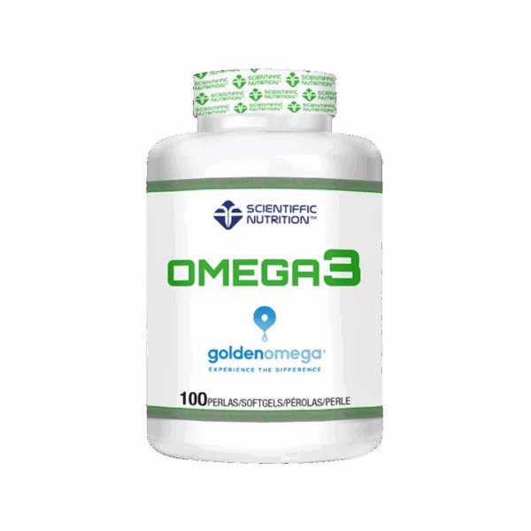 Omega3 Scientific Nutrition: EPA, DHA e vitamina E. Protege o coração, reduz triglicéridos e melhora a saúde. Ideal para desportistas.